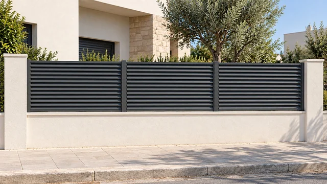 Valla Mallorquina: encuadre frontal de las secciones y el muro