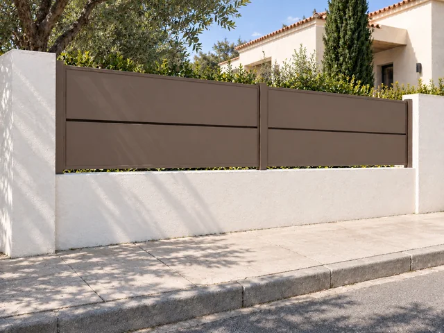 Valla Plano: vista lateral del conjunto sobre el muro